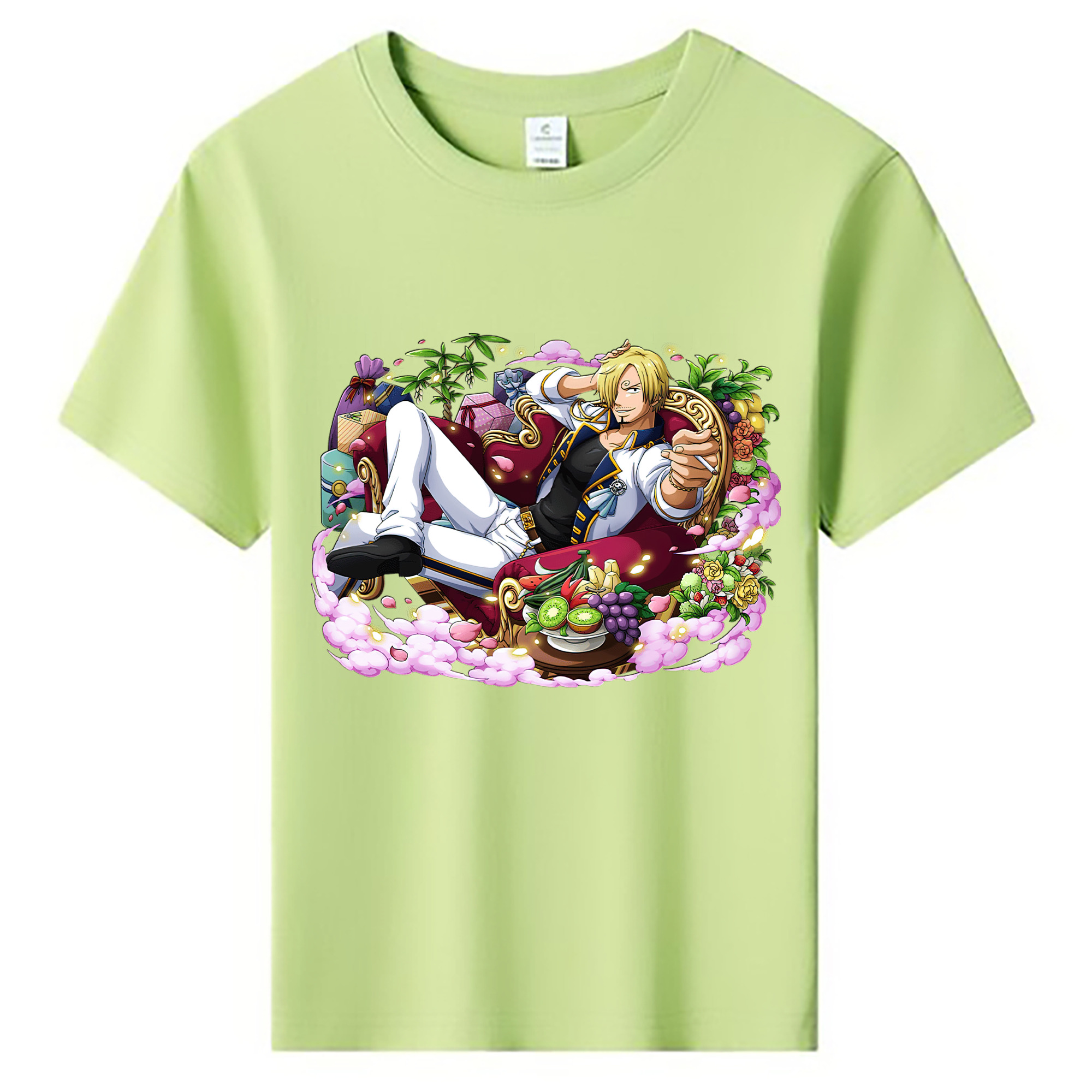 （画像用） ワンピース サンジ ONE PIECE Sanji 綿100％キッズTシャツ（フロントプリント）